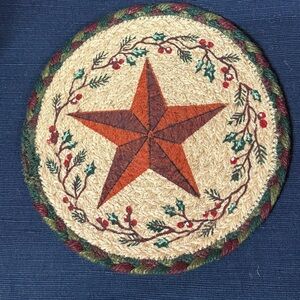 Jute Rustic Star Wreath Trivet